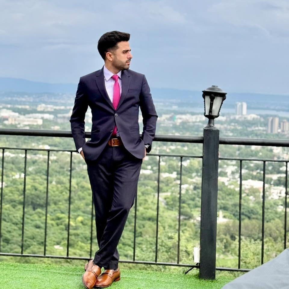 Bilal, Real Estate Consultant in Islamabad, overlooking the city